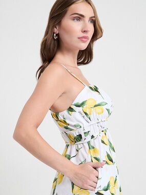 Ricki’s Poplin Sundress with Lemon Print Size S